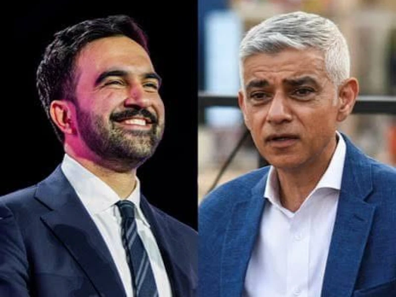 Zohran Mamdani and Sadiq Khan:Two Muslim Mayors Linked by Faith,, Divided by Politics.